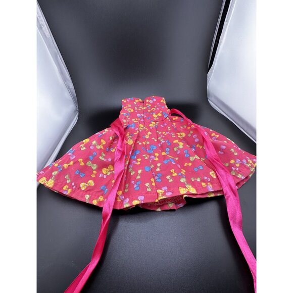 American Girl Doll 18” Gala Party Dress Bright Pink Bows Rose Sleeveless - Picture 3 of 15